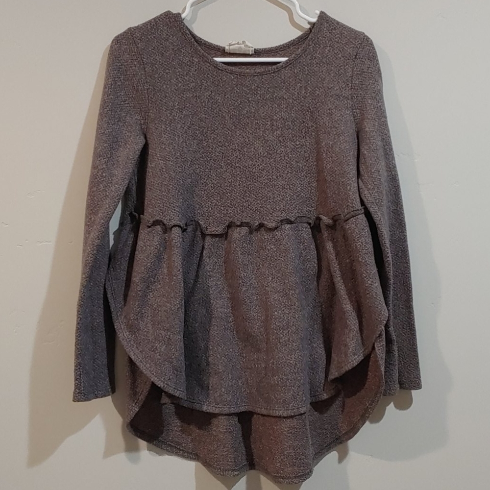 Tan Long Sleeve blouse